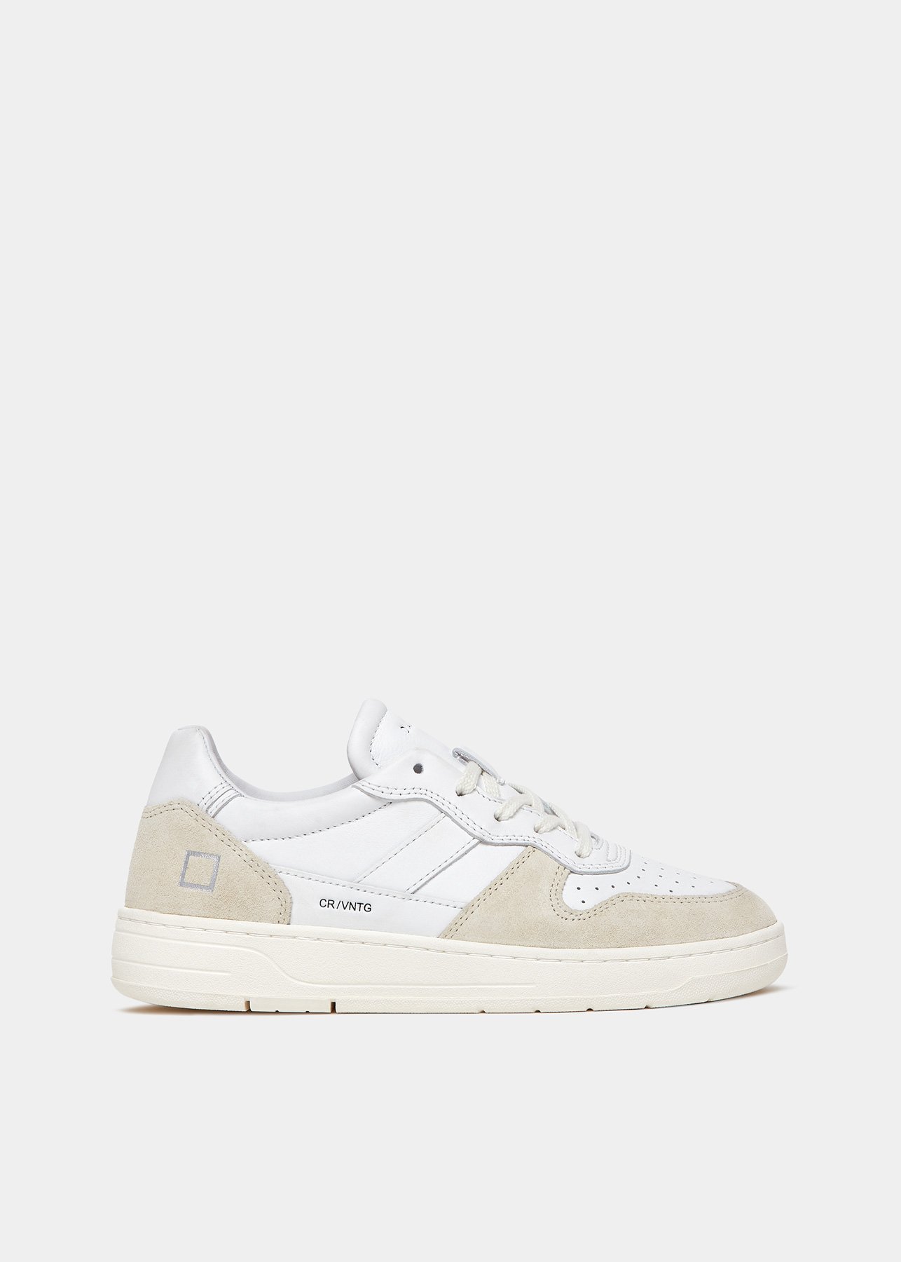 D.A.T.E. Sneakers COURT 2.0 VINTAGE CALF WHITE-BEIGE