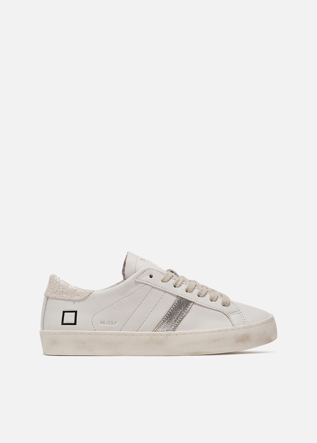D.A.T.E. Sneakers HILL LOW CALF WHITE-IVORY | Date