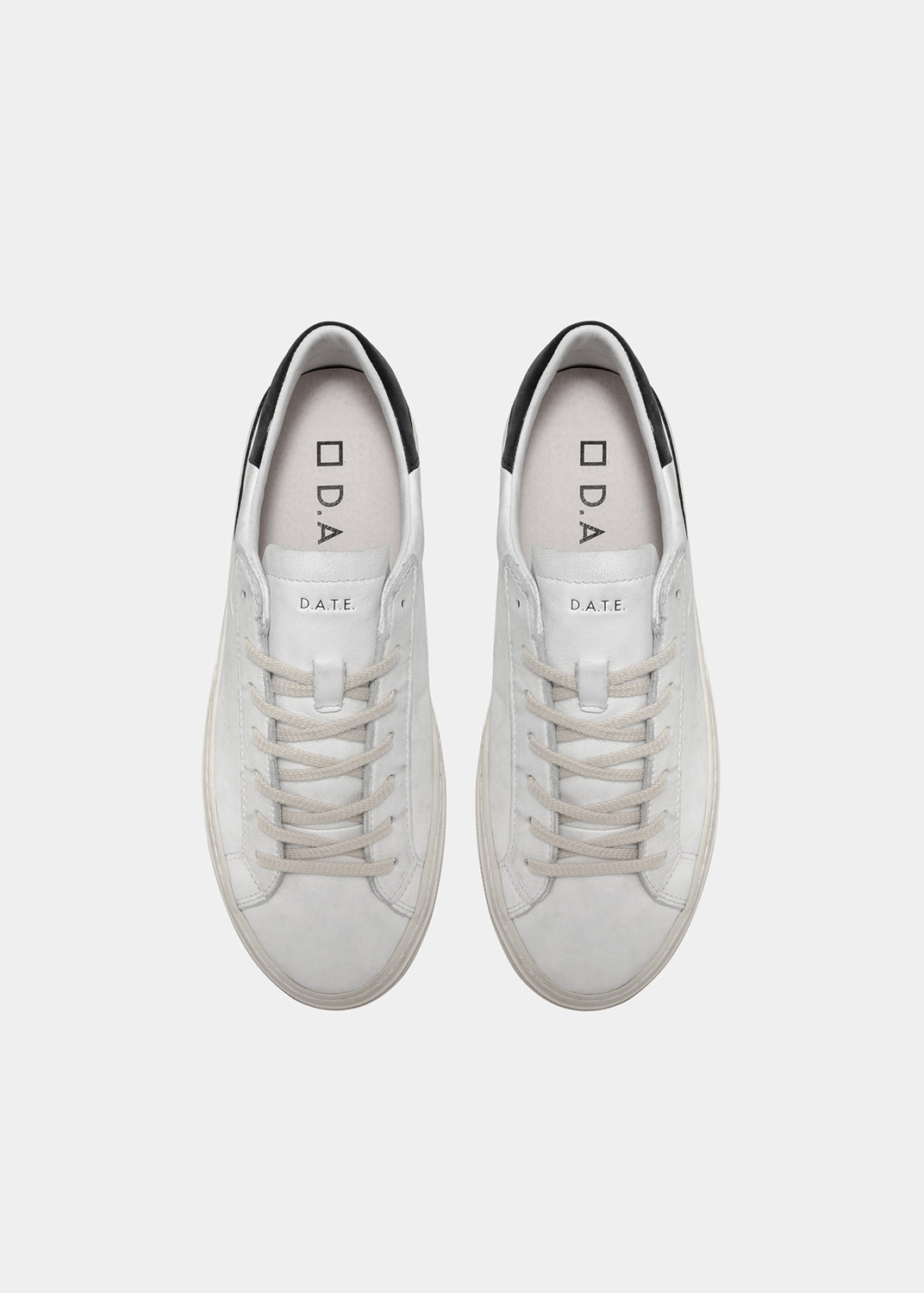 D.A.T.E. Sneakers SONICA CALF WHITE-BLACK | Date shoes