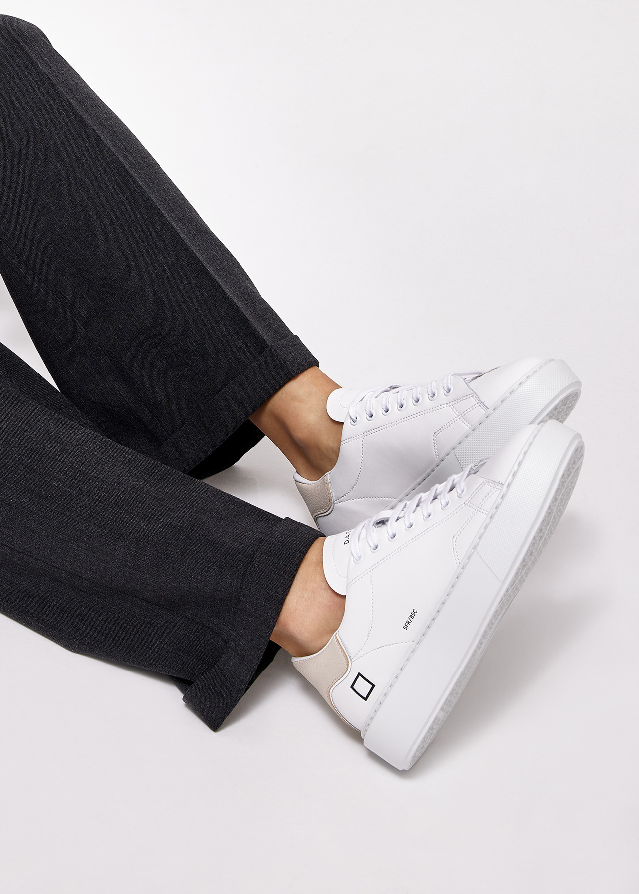 D.A.T.E. Sneakers Donna Sfera Mono White (Numeric_36) : D.A.T.E.