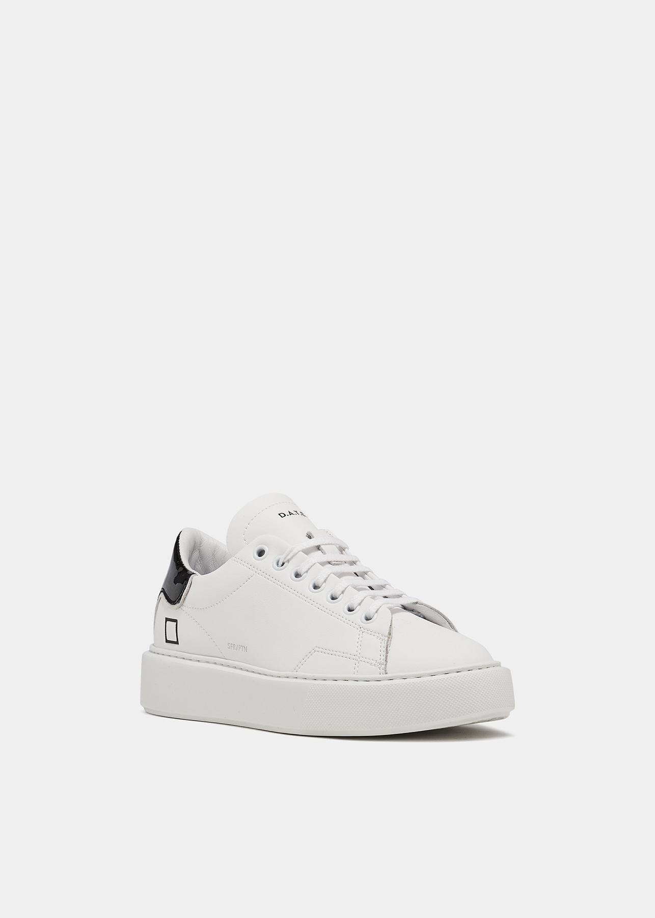 D.A.T.E. Sneakers SFERA PATENT WHITE-BLACK | Date shoes